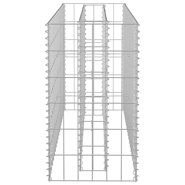 Gabionen-Hochbeet Verzinkter Stahl 90×30×60 cm