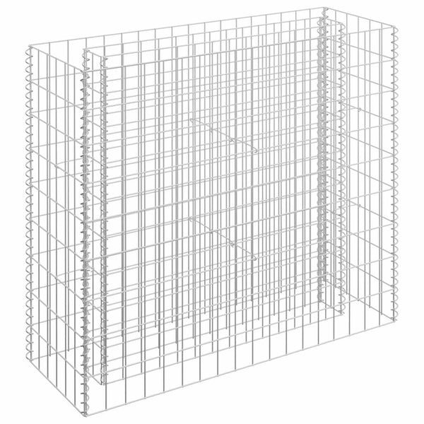 Gabionen-Hochbeet Verzinkter Stahl 90×30×90 cm