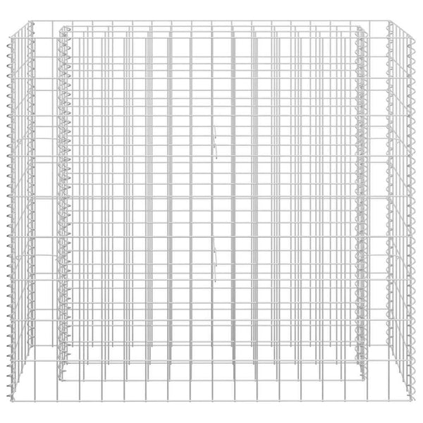 Gabionen-Hochbeet Verzinkter Stahl 90×30×90 cm