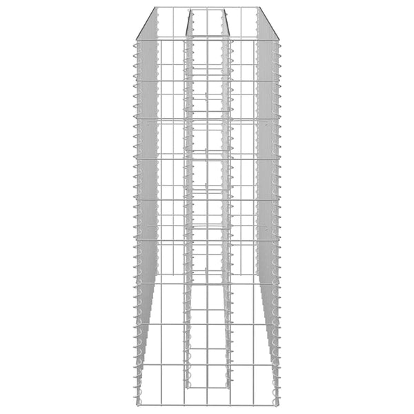 Gabionen-Hochbeet Verzinkter Stahl 90×30×90 cm