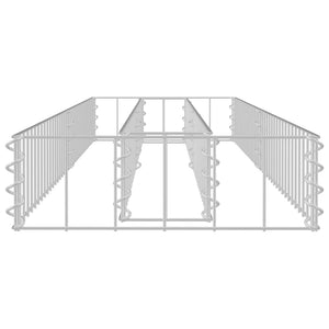 Gabionen-Hochbeet Verzinkter Stahl 180x30x10 cm