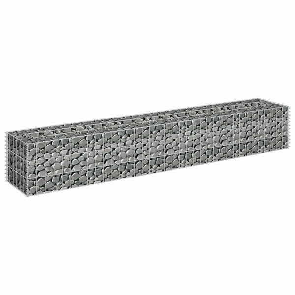 Gabionen-Hochbeet Verzinkter Stahl 180×30×30 cm