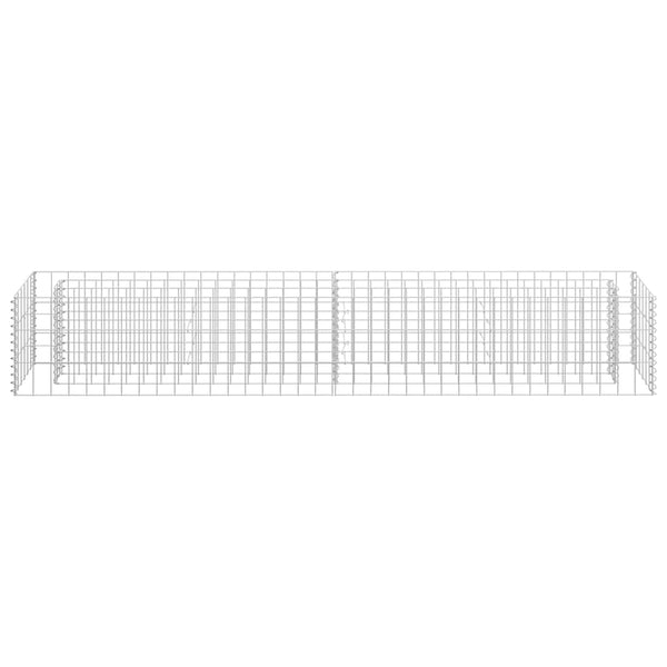 Gabionen-Hochbeet Verzinkter Stahl 180×30×30 cm