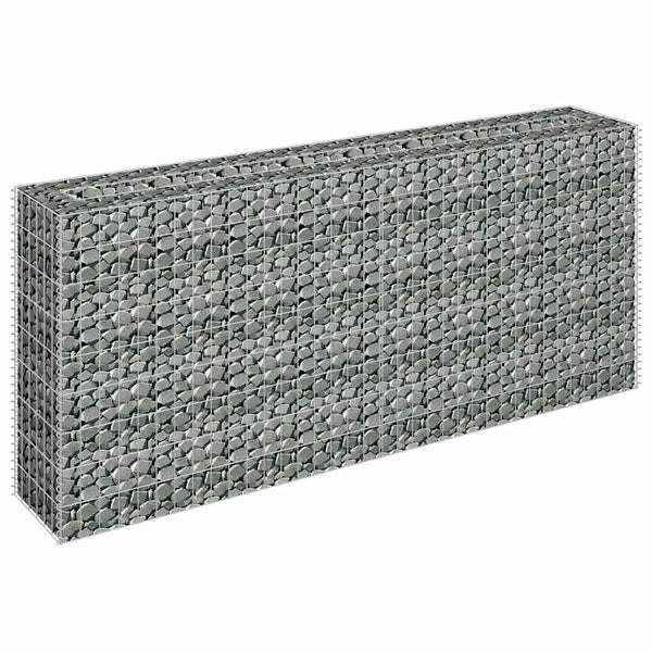 Gabionen-Hochbeet Verzinkter Stahl 180×30×90 cm