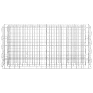 Gabionen-Hochbeet Verzinkter Stahl 180×30×90 cm