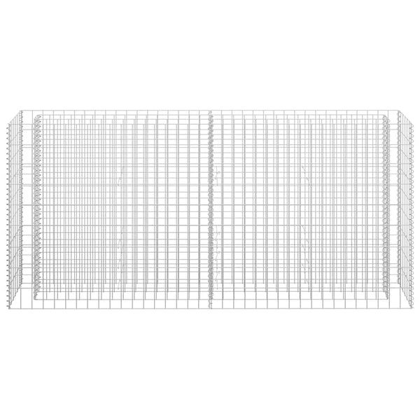 Gabionen-Hochbeet Verzinkter Stahl 180×30×90 cm