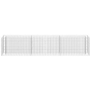 Gabionen-Hochbeet Verzinkter Stahl 270×30×60 cm