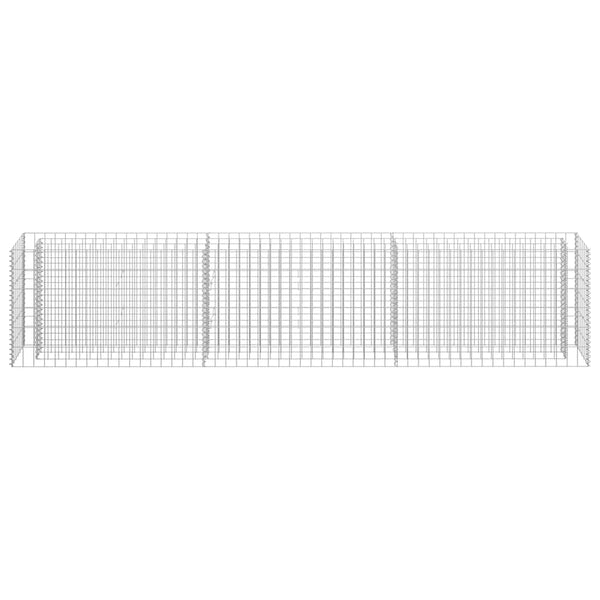 Gabionen-Hochbeet Verzinkter Stahl 270×30×60 cm