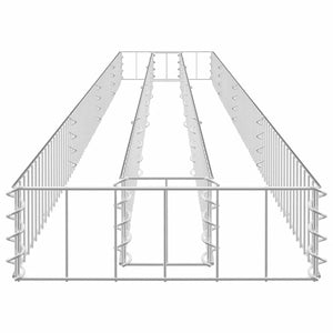 Gabionen-Hochbeet Verzinkter Stahl 360x30x10 cm