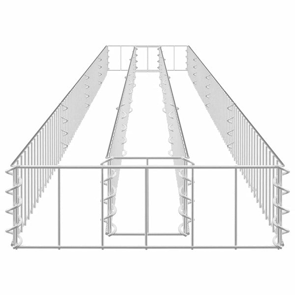 Gabionen-Hochbeet Verzinkter Stahl 360x30x10 cm