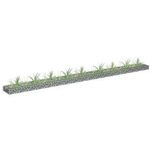 Gabionen-Hochbeet Verzinkter Stahl 360x30x10 cm