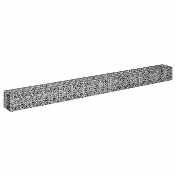 Gabionen-Hochbeet Verzinkter Stahl 360×30×30 cm