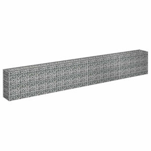 Gabionen-Hochbeet Verzinkter Stahl 360×30×60 cm