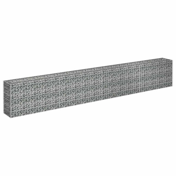 Gabionen-Hochbeet Verzinkter Stahl 360×30×60 cm