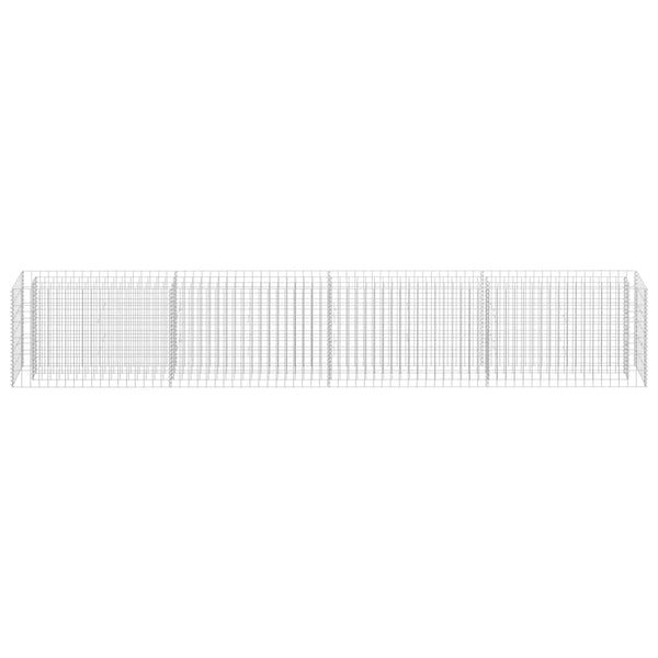 Gabionen-Hochbeet Verzinkter Stahl 360×30×60 cm