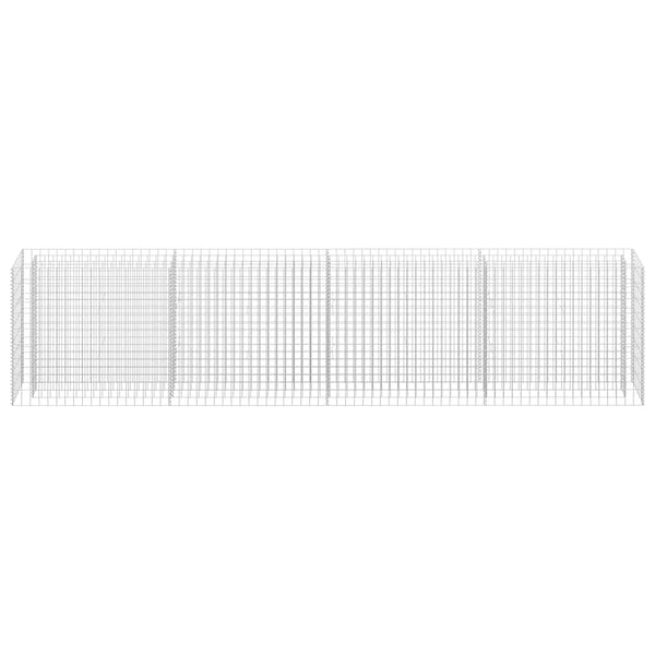 Gabionen-Hochbeet Verzinkter Stahl 360×30×90 cm