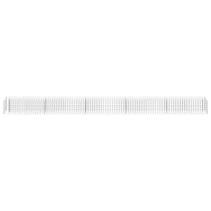 Gabionen-Hochbeet Verzinkter Stahl 450×30×30 cm