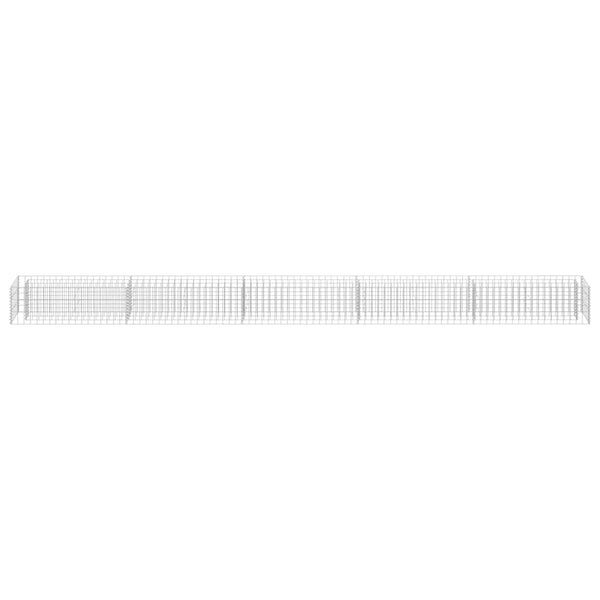 Gabionen-Hochbeet Verzinkter Stahl 450×30×30 cm