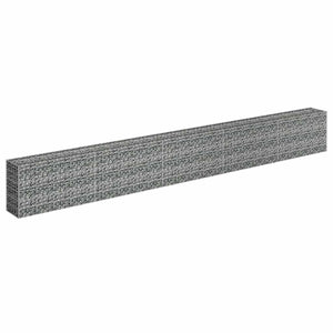 Gabionen-Hochbeet Verzinkter Stahl 450×30×60 cm