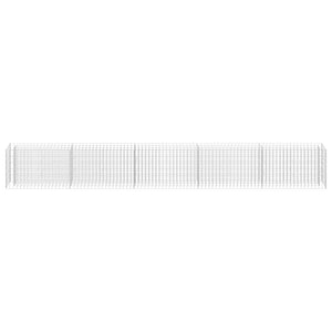 Gabionen-Hochbeet Verzinkter Stahl 450×30×60 cm