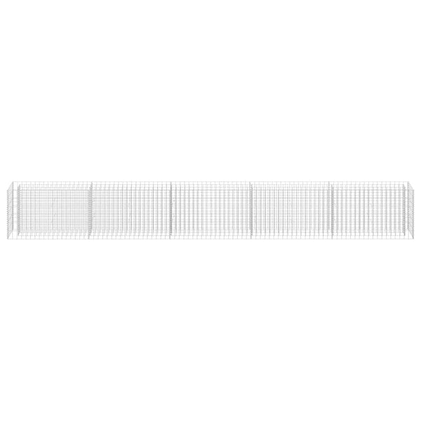 Gabionen-Hochbeet Verzinkter Stahl 450×30×60 cm