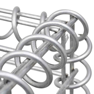 Gabionen-Hochbeet Verzinkter Stahl 450×30×60 cm