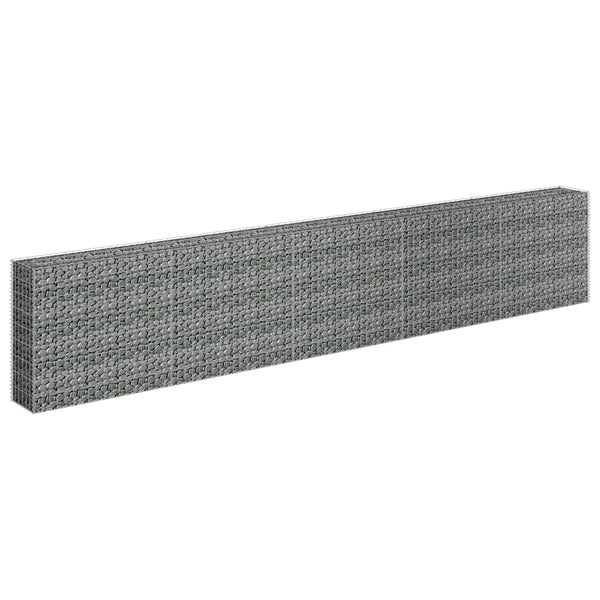 Gabionen-Hochbeet Verzinkter Stahl 450×30×90 cm