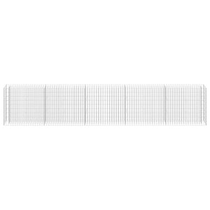 Gabionen-Hochbeet Verzinkter Stahl 450×30×90 cm