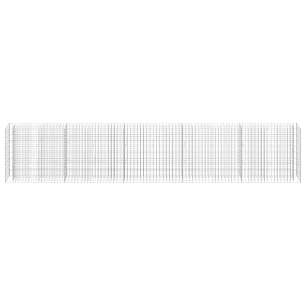 Gabionen-Hochbeet Verzinkter Stahl 450×30×90 cm