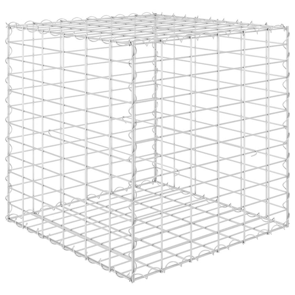 Würfel-Gabionen-Hochbeet Stahldraht 60x60x60 cm