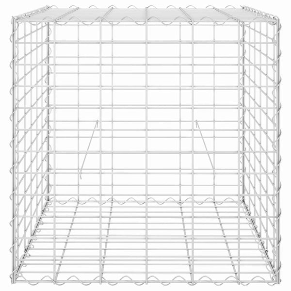 Würfel-Gabionen-Hochbeet Stahldraht 60x60x60 cm