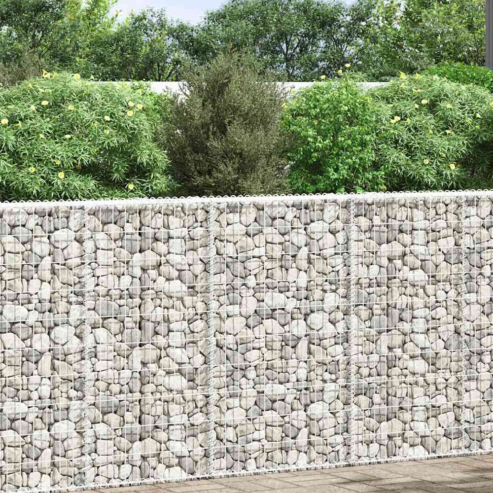 Gabionen-Hochbeet Trapezform Verzinkter Stahl 100x20x100 cm