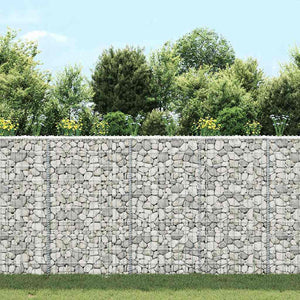 Gabionen-Hochbeet Trapezform Verzinkter Stahl 100x20x100 cm