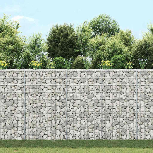 Gabionen-Hochbeet Trapezform Verzinkter Stahl 100x20x100 cm