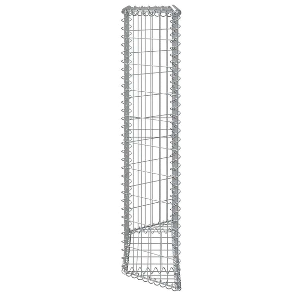Gabionen-Hochbeet Trapezform Verzinkter Stahl 100x20x100 cm