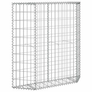 Gabionen-Hochbeet Trapezform Verzinkter Stahl 100x20x100 cm