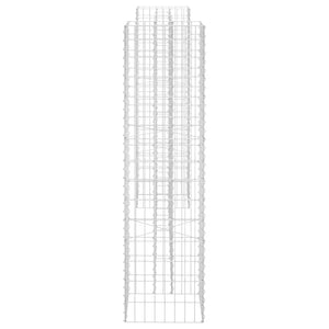 H-förmiger Gabionen-Pflanzkorb Stahldraht 260x40x150 cm
