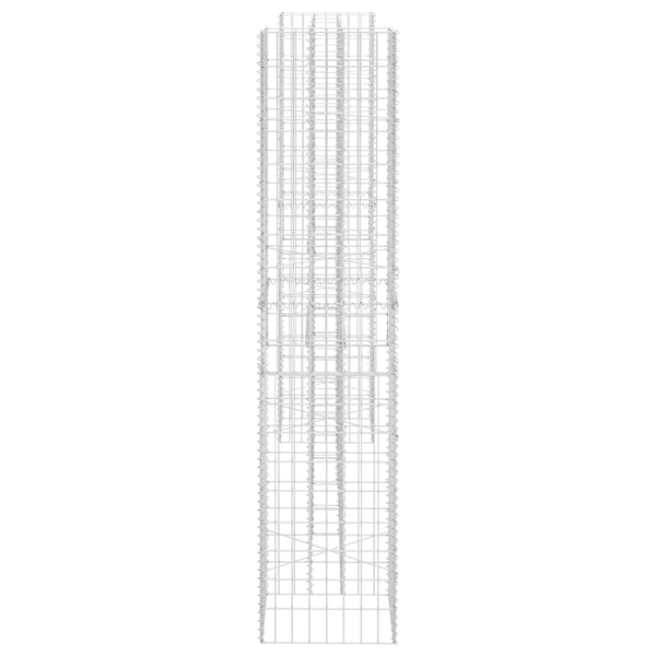 H-förmiger Gabionen-Pflanzkorb Stahldraht 260x40x200 cm