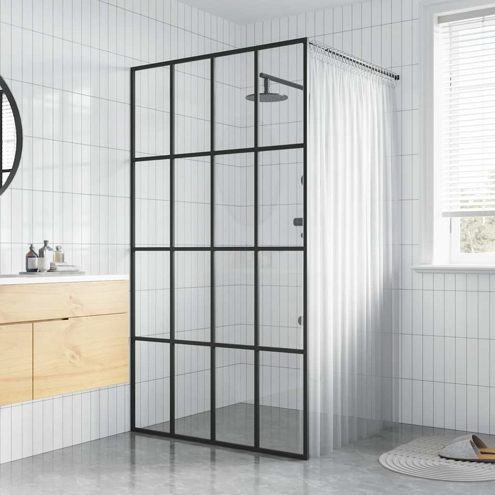 vidaXL Paroi de douche pour douche à l'italienne Verre de sécurité transparent 100x195 cm
