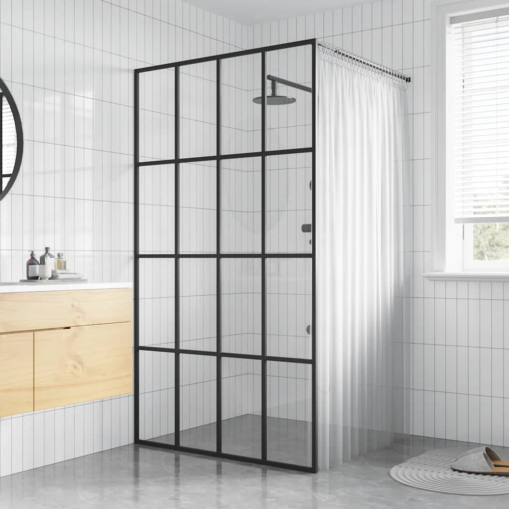 vidaXL Paroi de douche fixe pour douche à l'italienne verre de sécurité transparent 118x190 cm