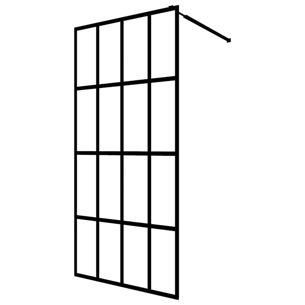 vidaXL Paroi de douche fixe Verre de sécurité transparent 140x195 cm