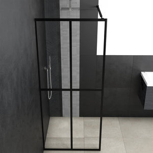 vidaXL Paroi de douche fixe Verre de sécurité transparent 90x195 cm