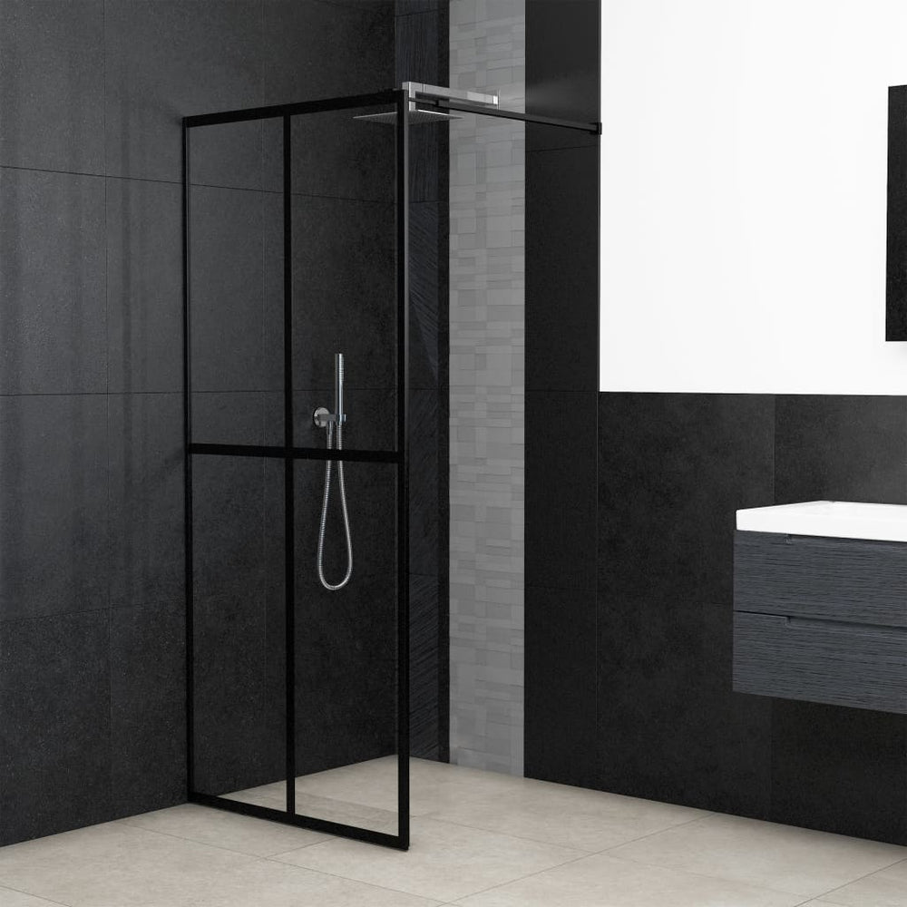 vidaXL Paroi de douche fixe Verre de sécurité transparent 90x195 cm