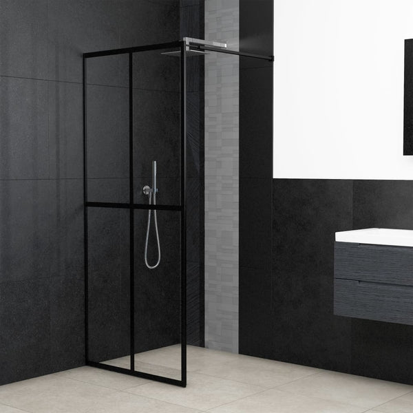 vidaXL Paroi de douche fixe Verre de sécurité transparent 90x195 cm