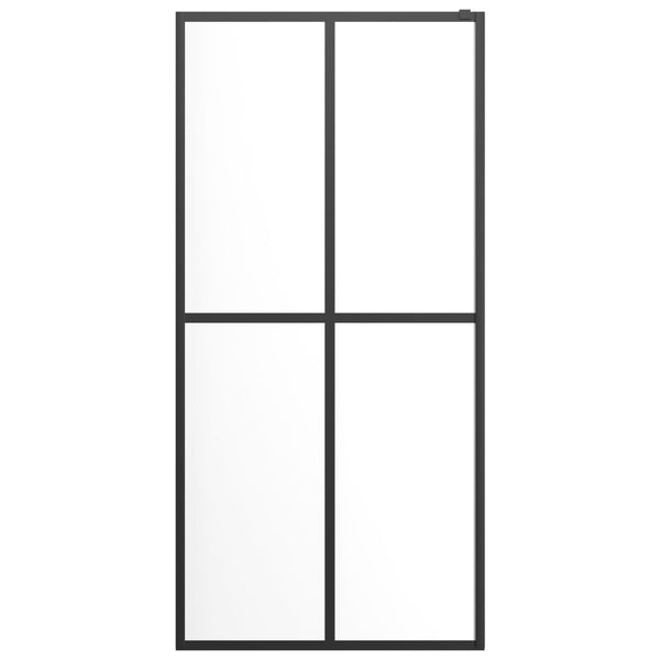 Duschwand für Walk-in Dusche Klares Sicherheitsglas 100x195 cm