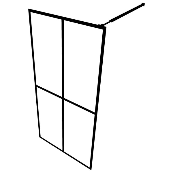Duschwand für Walk-in Dusche Mattes Sicherheitsglas 90x195 cm