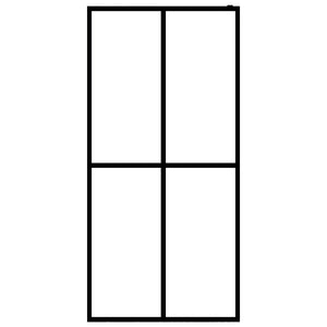 Duschwand für Walk-in Dusche Mattes Sicherheitsglas 140x195 cm