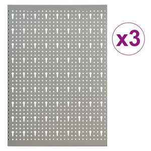 Werkzeugwand 3 Stk. 40×58 cm Stahl