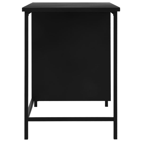 Schreibtisch Schubladen Industriell Schwarz 120x55x75cm Stahl