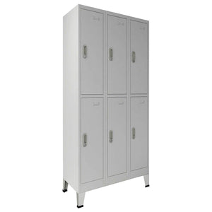 Schließfachschrank Grau 45 x 90 x 180 cm
